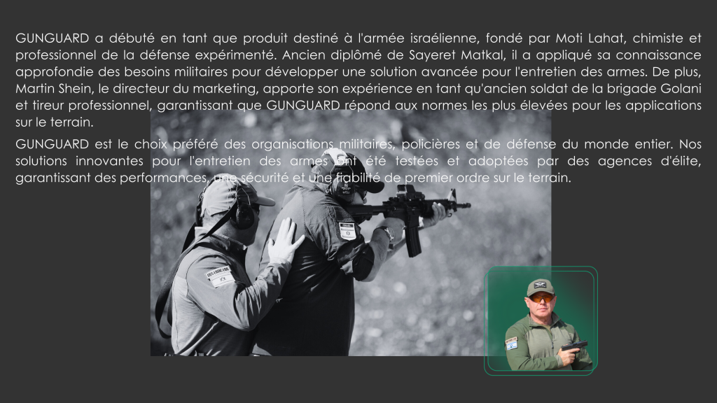 GUN GUARD caractéristiques avancées